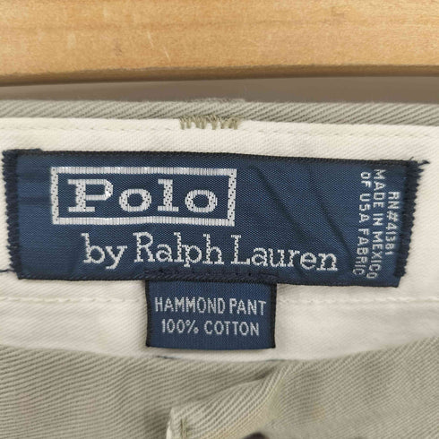 ポロバイラルフローレン Polo by RALPH LAUREN 90S メキシコ製 HAMMOND PANT 2タック ストレートチノパンツ メンズ 34/30