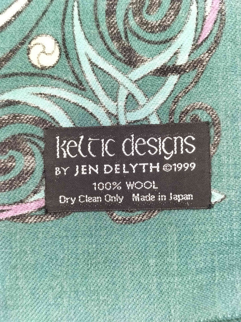 kellic designs 90sケルティックパターンコットンスカーフ レディース