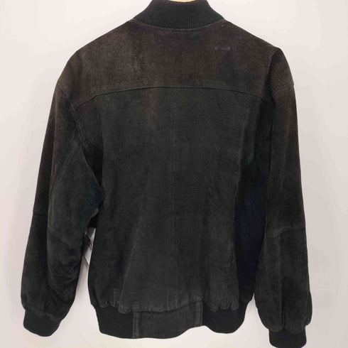 クラフトアンドバロー Croft&Barrow 90S レザー ジップアップ ボンバージャケット メンズ import:M