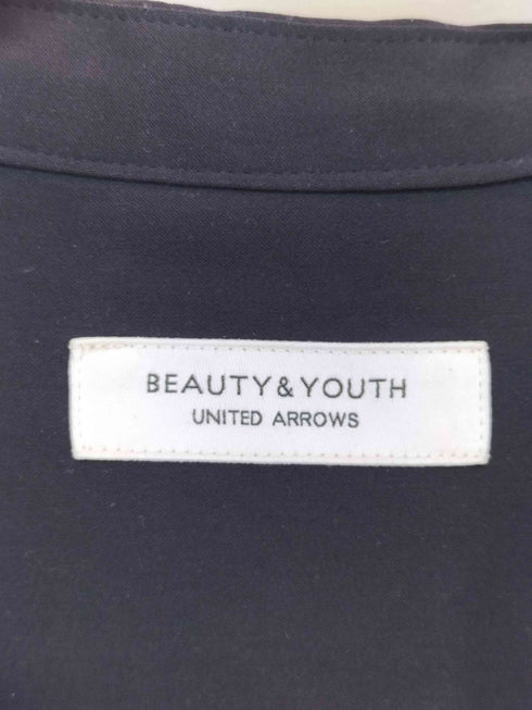 ビューティーアンドユースユナイテッドアローズ BEAUTY & YOUTH UNITED ARROWS マットサテンミリタリースタンドカラーシャツ2 レディース
