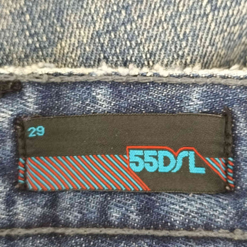 フィフティーファイブディーエスエル 55DSL バック切替 立体裁断 セミフレアデニム メンズ 29