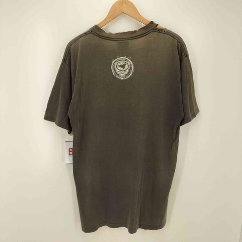 90S USA製 ONEITA ボディ THE BAITFUL DEAD アーティスト プリント 襤褸 ボロ S/S アート Tシャツ シングルステッチ コピーライト1996 メンズ import:L