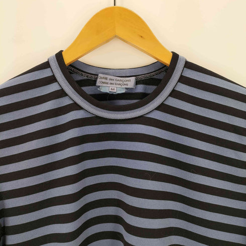 コムデギャルソンコムデギャルソン COMME des GARCONS COMME des GARCONS 05AW 製品染めボーダー裾切替ポリカットソー レディース JPN:M