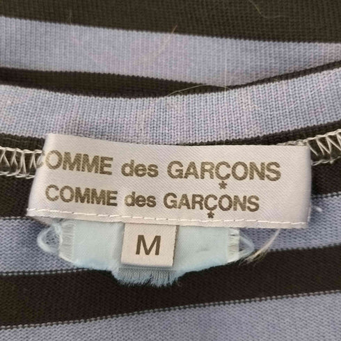 コムデギャルソンコムデギャルソン COMME des GARCONS COMME des GARCONS 05AW 製品染めボーダー裾切替ポリカットソー レディース JPN:M
