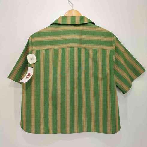 マウジー moussy STRIPED OPEN シャツ レディース F