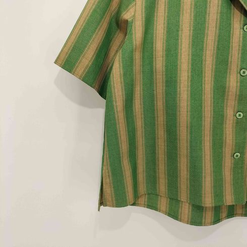 マウジー moussy STRIPED OPEN シャツ レディース F