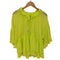 ザラ ZARA LIME SHEER CHIFFON TUNIC TOP BLOUSE シアー フリル ブラウス レディース import:M