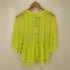 ザラ ZARA LIME SHEER CHIFFON TUNIC TOP BLOUSE シアー フリル ブラウス レディース import:M