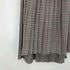 ザラ ZARA CHECKED PATCHWORK SKIRT チェック プリーツ ラップ スカート レディース XS