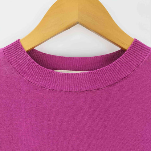 メヤメ MEYAME COTTON KNIT LONG SLEEVE TEE コットンニットロングスリーブTシャツ レディース FREE