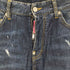 ディースクエアード DSQUARED2 13SS ダメージ加工 スリムストレートデニムパンツ メンズ EUR:46-48