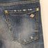 ディースクエアード DSQUARED2 13SS ダメージ加工 スリムストレートデニムパンツ メンズ EUR:46-48