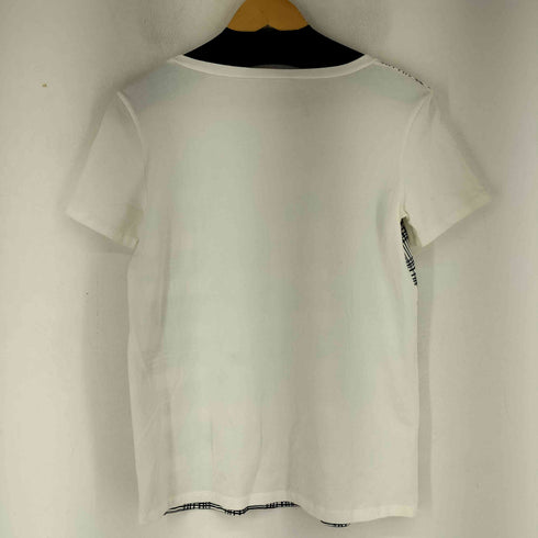 マックスマーラウィークエンド MAX MARA WEEKEND ビーズアレンジ チェック柄 S/S Tシャツ レディース