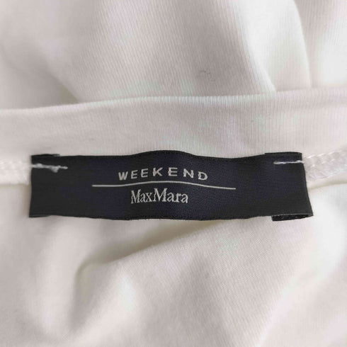 マックスマーラウィークエンド MAX MARA WEEKEND ビーズアレンジ チェック柄 S/S Tシャツ レディース