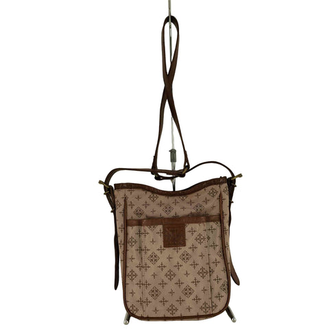 ラシット russet レザー切替 ロゴ総柄 ショルダーバッグ レディース