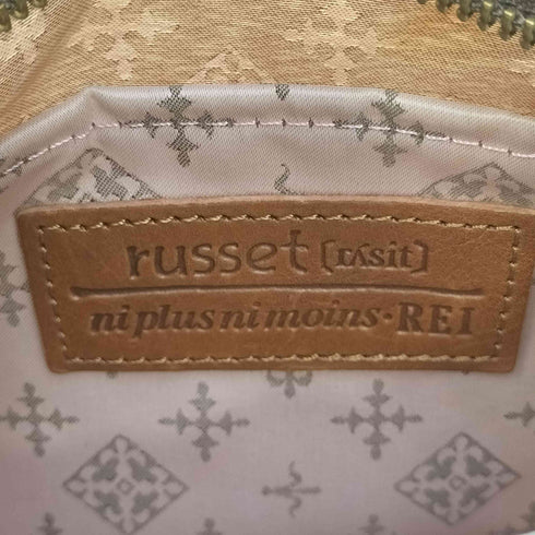 ラシット russet レザー切替 ロゴ総柄 ショルダーバッグ レディース