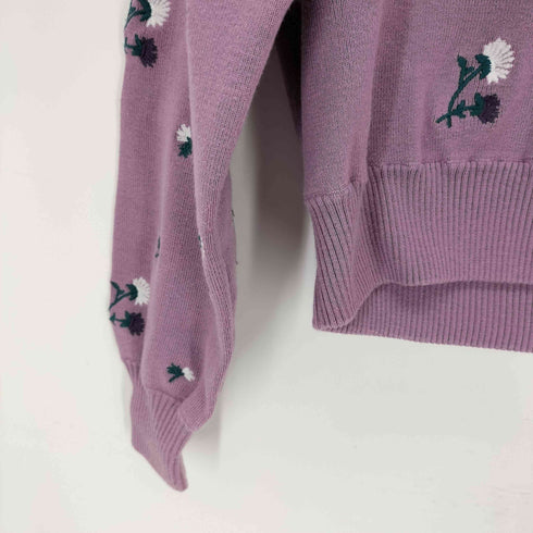 レディアゼル REDYAZEL フラワー刺繍モックネックニット レディース FREE