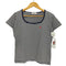 クレージュ courreges ボーダー ワンポイント刺繍 Tシャツ レディース JPN:L