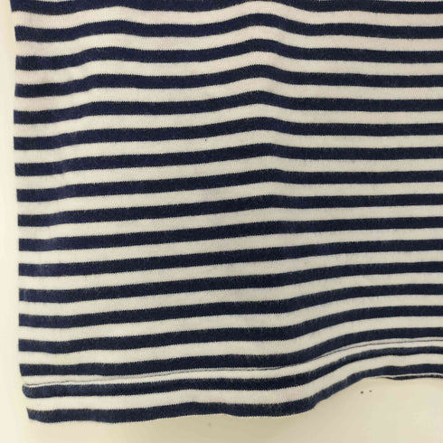 クレージュ courreges ボーダー ワンポイント刺繍 Tシャツ レディース JPN:L