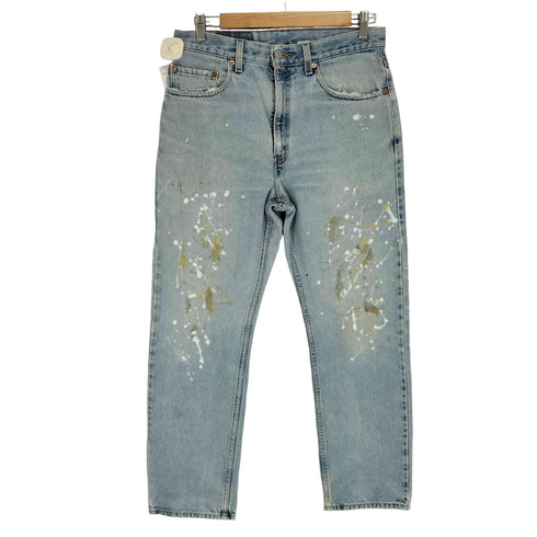 リーバイス Levis ジッパーフライ ペイント加工 デニムパンツ メンズ W33 L30