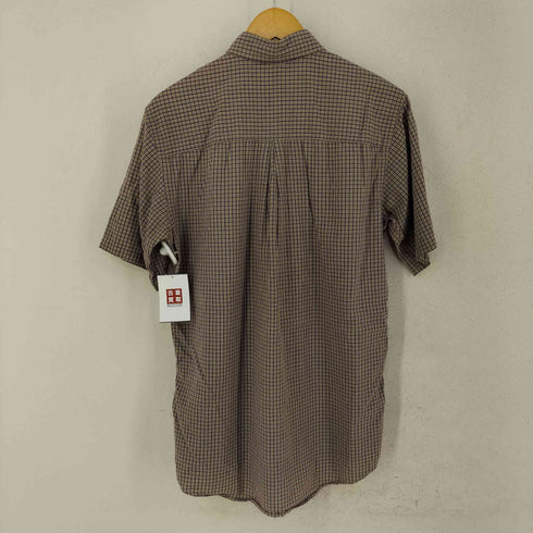 エルエルビーン L.L.Bean USA製 チェック柄 コットン半袖シャツ メンズ import:M