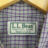 エルエルビーン L.L.Bean USA製 チェック柄 コットン半袖シャツ メンズ import:M