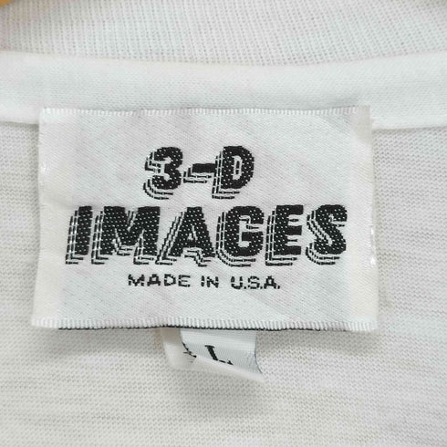 3-D IMAGES MADE IN USA ビーズ装飾Tシャツ メンズ L