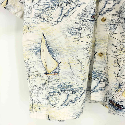 ナチュラルイシュー NATURAL ISSUE 00S 地図柄 シャツ メンズ JPN:M