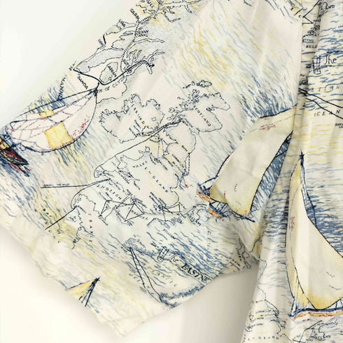 ナチュラルイシュー NATURAL ISSUE 00S 地図柄 シャツ メンズ JPN:M