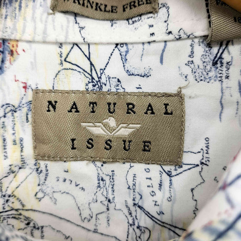 ナチュラルイシュー NATURAL ISSUE 00S 地図柄 シャツ メンズ JPN:M