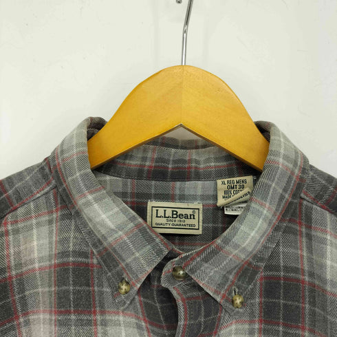 エルエルビーン L.L.Bean カナダ製 ボタンダウン チェックネルシャツ メンズ JPN:XL XL REG