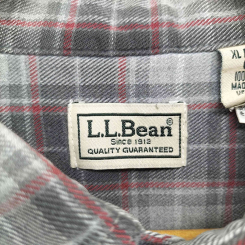 エルエルビーン L.L.Bean カナダ製 ボタンダウン チェックネルシャツ メンズ JPN:XL XL REG