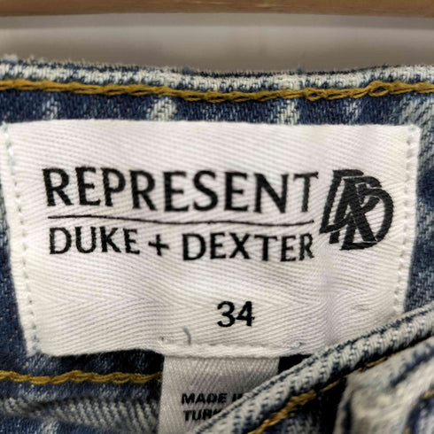 リプレゼント REPRESENT DUKE+DEXTER デストロイ バギーデニム メンズ 34