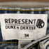 リプレゼント REPRESENT DUKE+DEXTER デストロイ バギーデニム メンズ 34