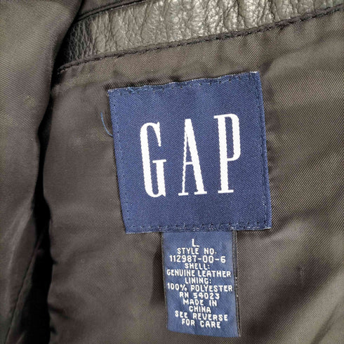 ギャップ Gap 00s OLD ビッグサイズ レザーテーラードジャケット メンズ L