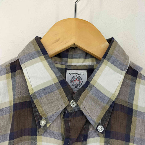 アロー ARROW チェックBDシャツ メンズ import:M