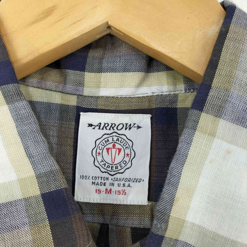 アロー ARROW チェックBDシャツ メンズ import:M
