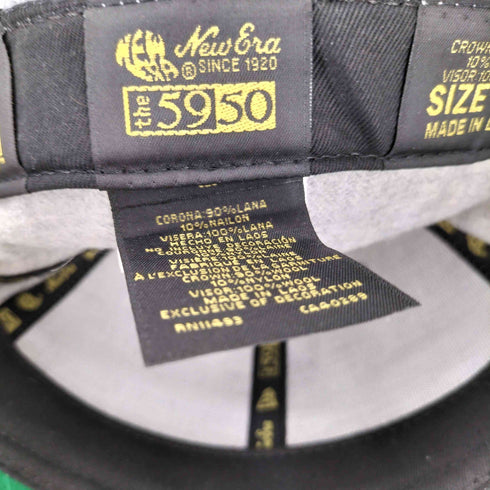 ニューエラ NEW ERA 59FIFTY ロゴ刺繍 6パネル ウールベースボールキャップ メンズ 7 1/4