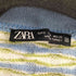 ザラ ZARA 総柄 半袖 スキッパー クロップド ニットポロ レディース import:S