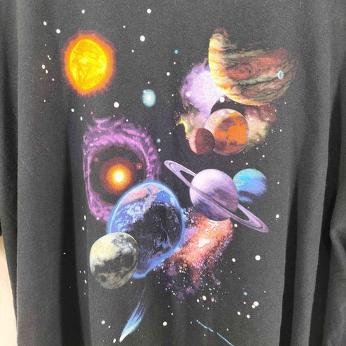 アンビル Anvil 太陽系 プリントクルーネックTシャツ メンズ 2X