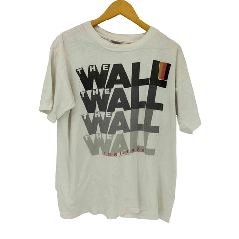 オニータ ONEITA 90S USA製 THE WALL 1961 - 1989 ©1989 ベルリンの壁 Tシャツ メンズ import:XL