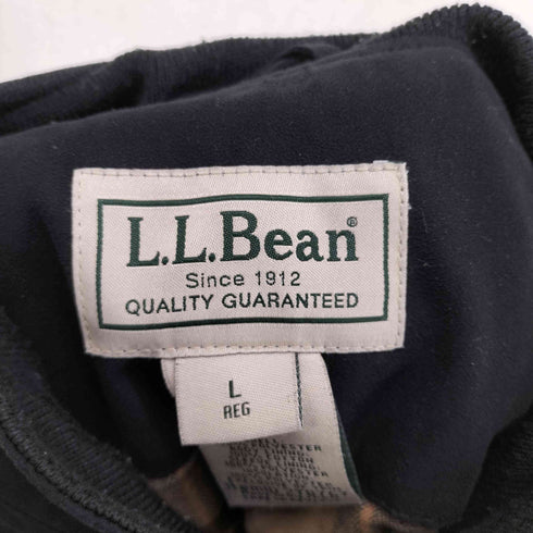 エルエルビーン L.L.Bean 裏地チェック フェイクスエードジップアップブルゾン メンズ JPN:L
