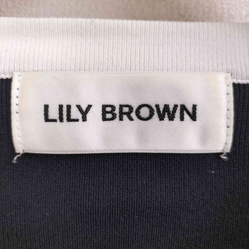 リリーブラウン Lily Brown フラワージャガードカーディガン レディース ONE SIZE