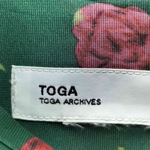 トーガアーカイブス TOGA ARCHIVES バックオープン フラワープリントシアーシャツ レディース