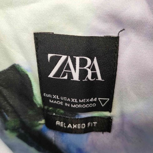 ザラ ZARA 総柄 S/S シャツ メンズ XL