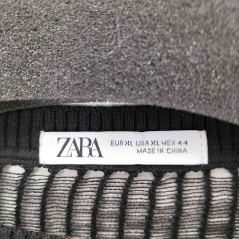 ザラ ZARA シースルー S/S Tシャツ メンズ import:XL
