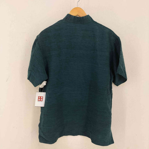 KIM HOA シルク チャイナ半袖シャツ メンズ import:XL