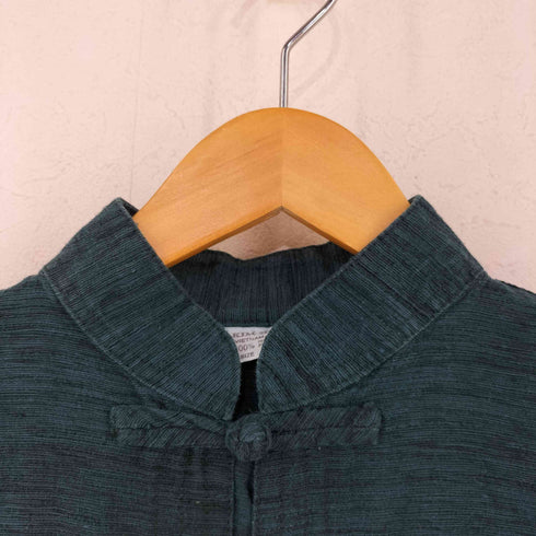 KIM HOA シルク チャイナ半袖シャツ メンズ import:XL