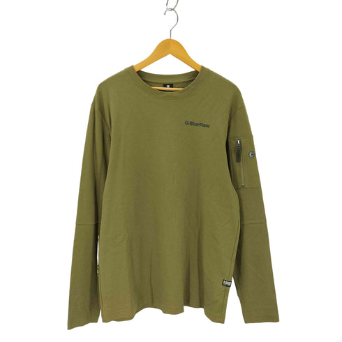 ジースターロー G-STAR RAW Lightweight Sweater Sleeve Pocket Relaxed メンズ import:L