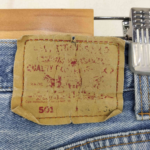 リーバイス Levis USA製 501 ボタン裏653刻印 タンフライ ストレートパンツ メンズ 34inch